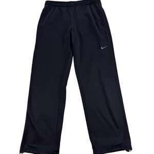 Nike Therma-FIT Pants Mens Medium Black Fleece Track‎ Athletic 33x30 378431-G10